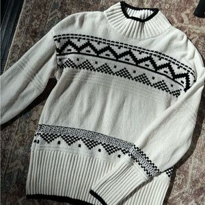 Christian Siriano fair isle sweater
